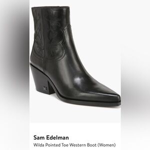 Sam Edleman Wilda western boots - worn once, like new